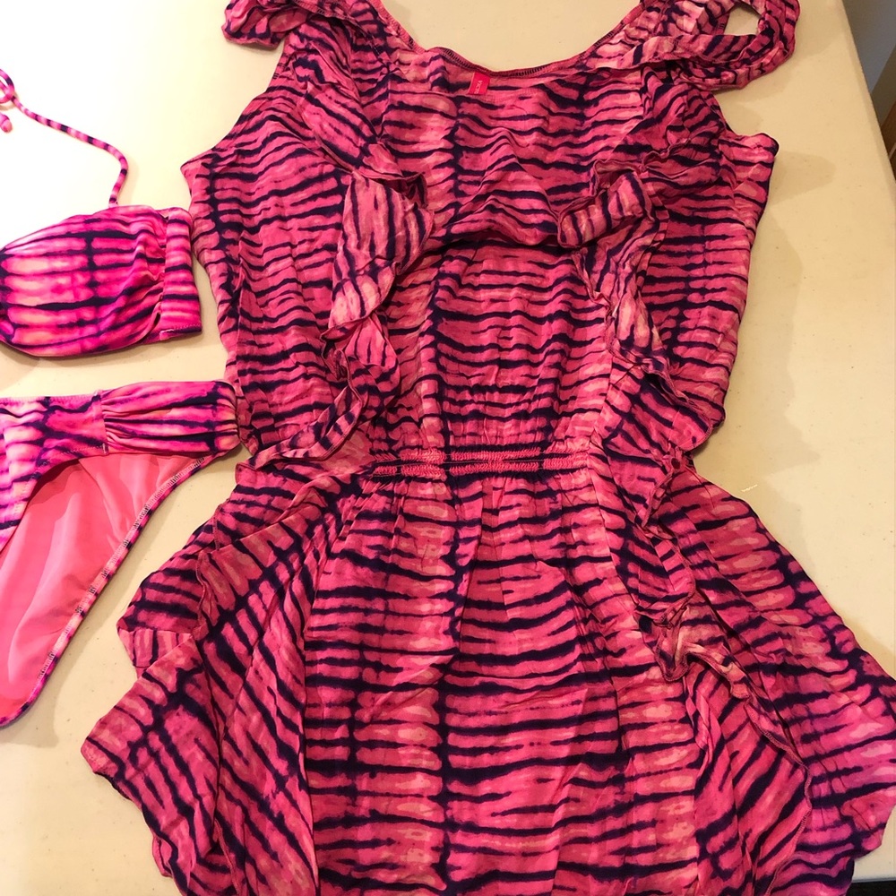 Bundle! 3 items- Victoria’s Secret two piece plus matching cover-up - Picture 3 of 5